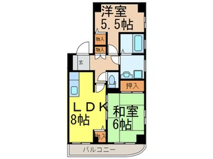 カニエビル２の物件間取画像